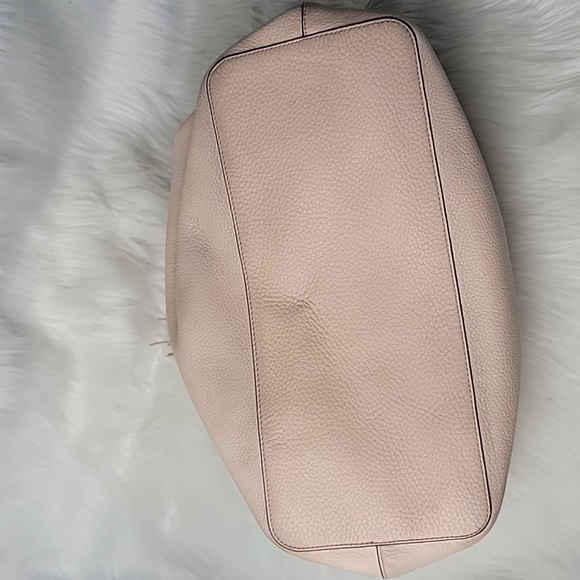 TORY BURCH Thea Tassel Blush Double Handle Magnetic Closure Designer Tote Bag - Picture 3 of 16